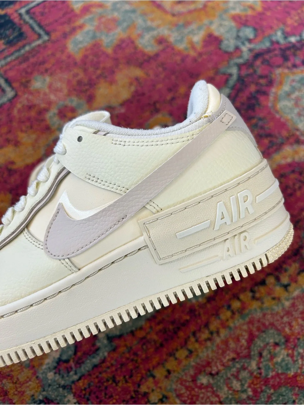 Nike | Women’s Pale Yellow/Lavender Air Force 1 Low-Top Platform Sneakers Sz 8.5